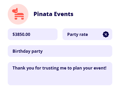 Customisable rates for every project